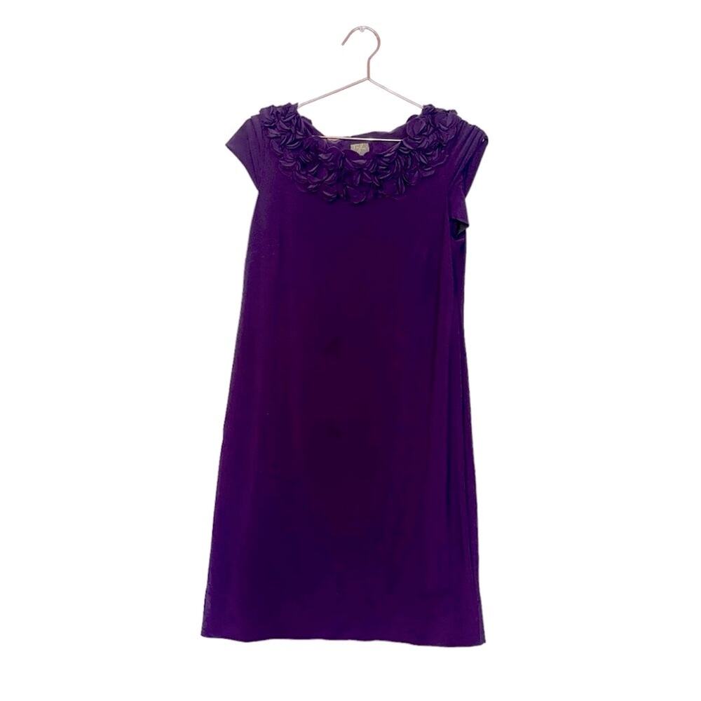 Taylor Dresses Shift Sheath Dress - Ruffle Collar - Size 8